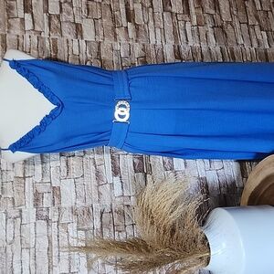 Colori Blue  Summer Dress with Belt